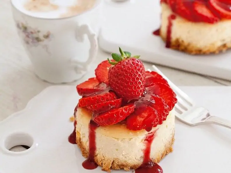 Mini-Erdbeer-Käsekuchen