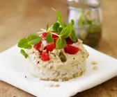 Fladenbrot-Häppchen mit Kichererbsencreme