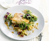 Gebratener Schellfisch mit Meerespargel