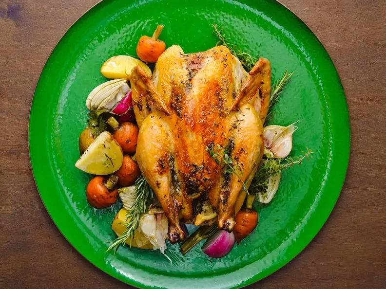 Zitronenhähnchen mit Gemüse