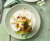 Gefüllte Zucchini mit Weizen und Feta