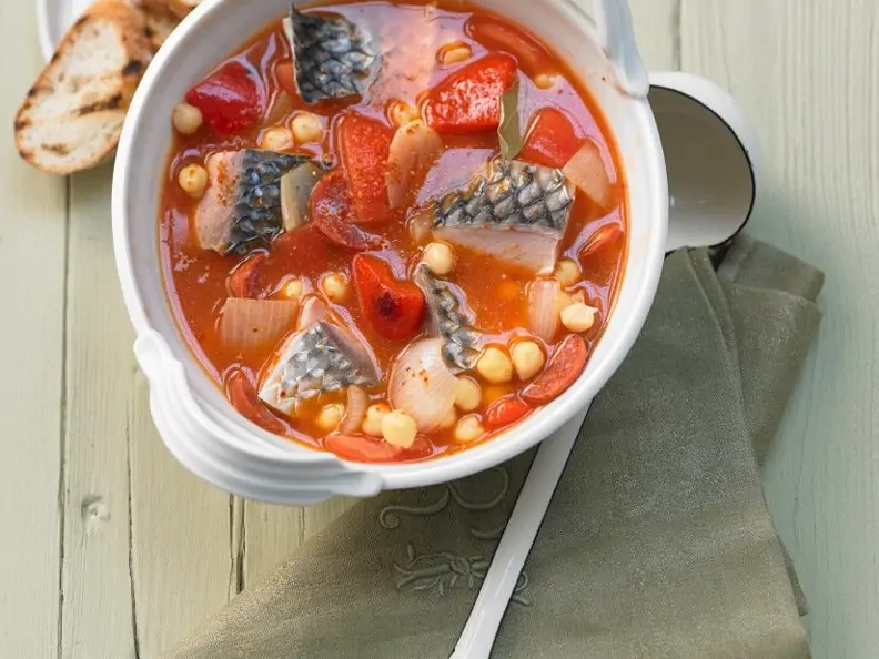 Fischeintopf mit Kichererbsen