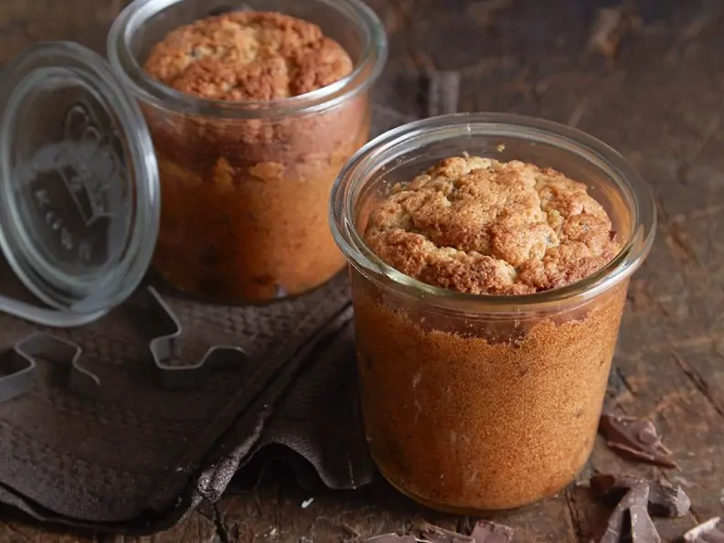 Kleine Schoko-Nuss-Kuchen