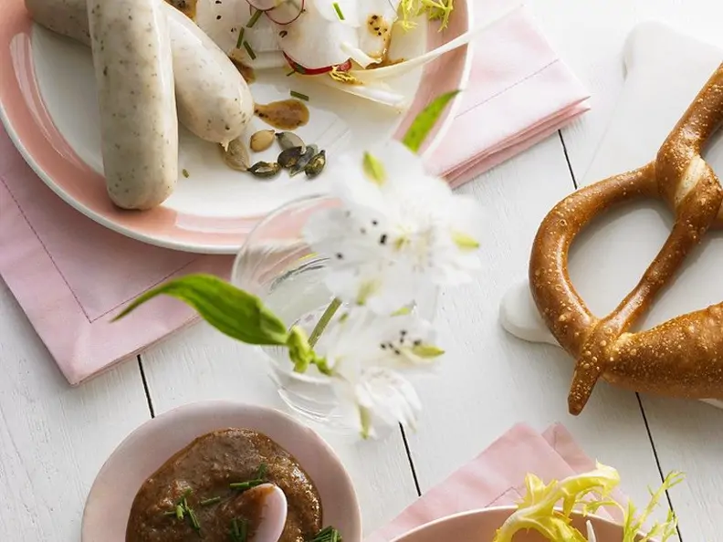 Rettichsalat mit Senfdressing zu Weißwürsten