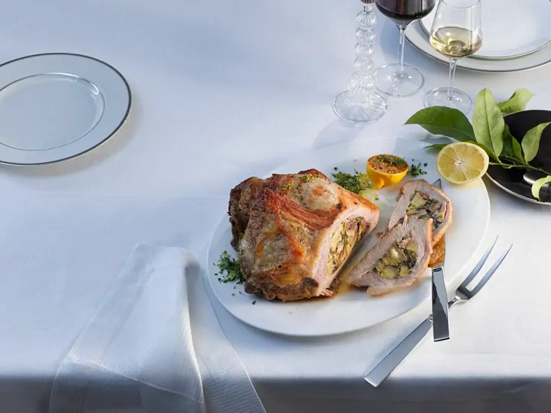 Gefüllte Kalbsbrust zu Weihnachten