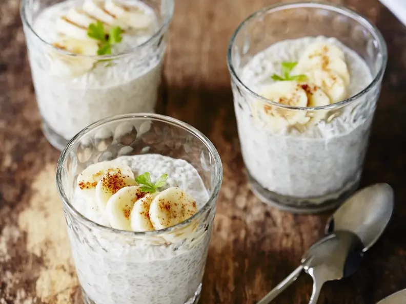 Chia-Pudding mit Banane