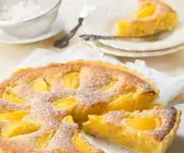 Pfirsichtarte mit Mandelcreme