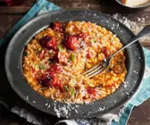 Risotto mit Tomaten und Parmesan
