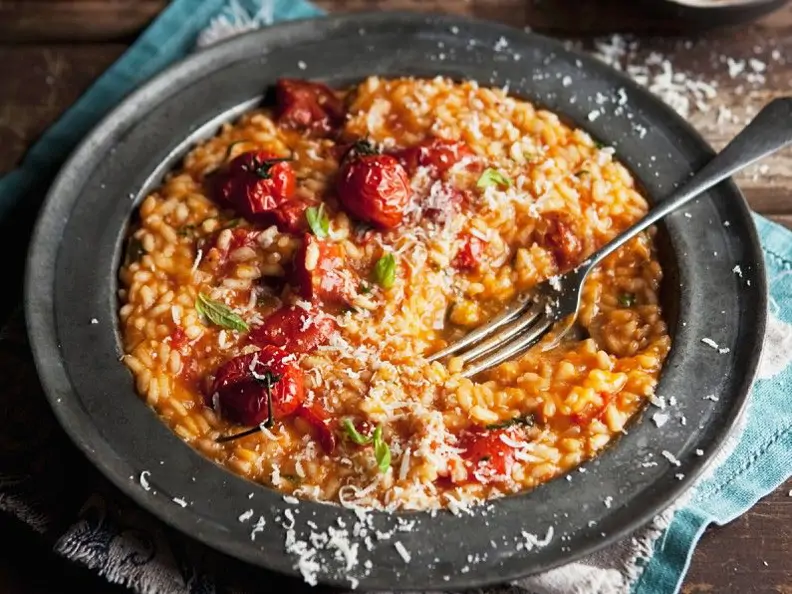 Risotto mit Tomaten und Parmesan