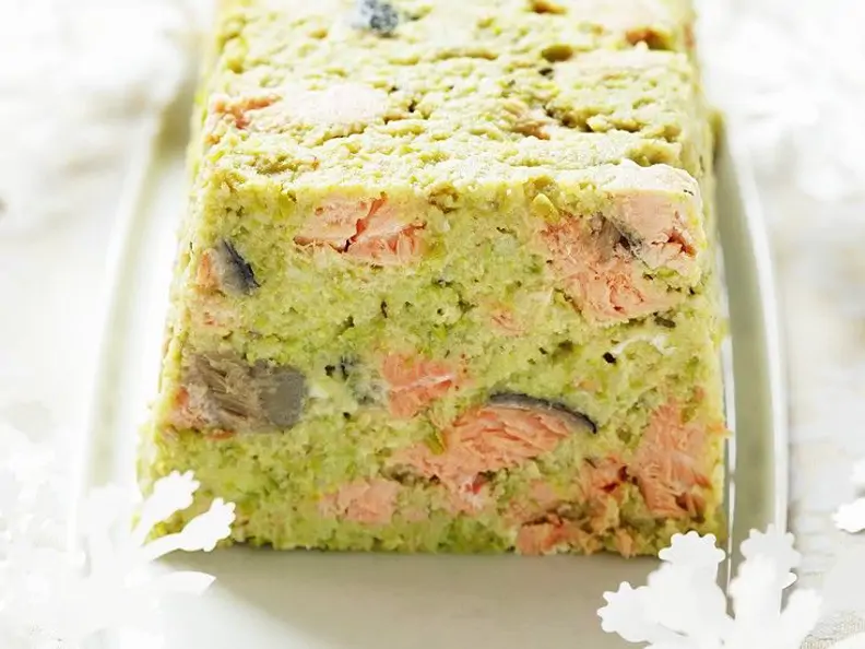 Erbsen-Lachs-Terrine