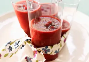 Smoothie mit Cranberries