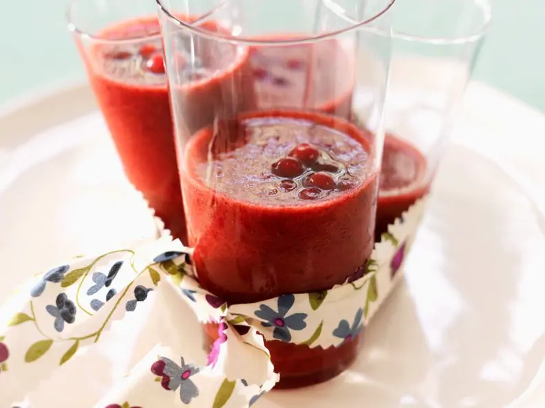 Smoothie mit Cranberries
