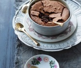 Warmes Schokosoufflee