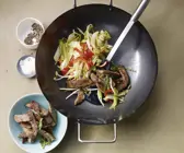 Pfannengerührtes Rindfleisch