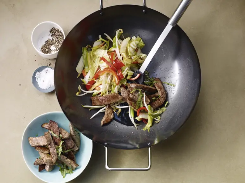 Pfannengerührtes Rindfleisch