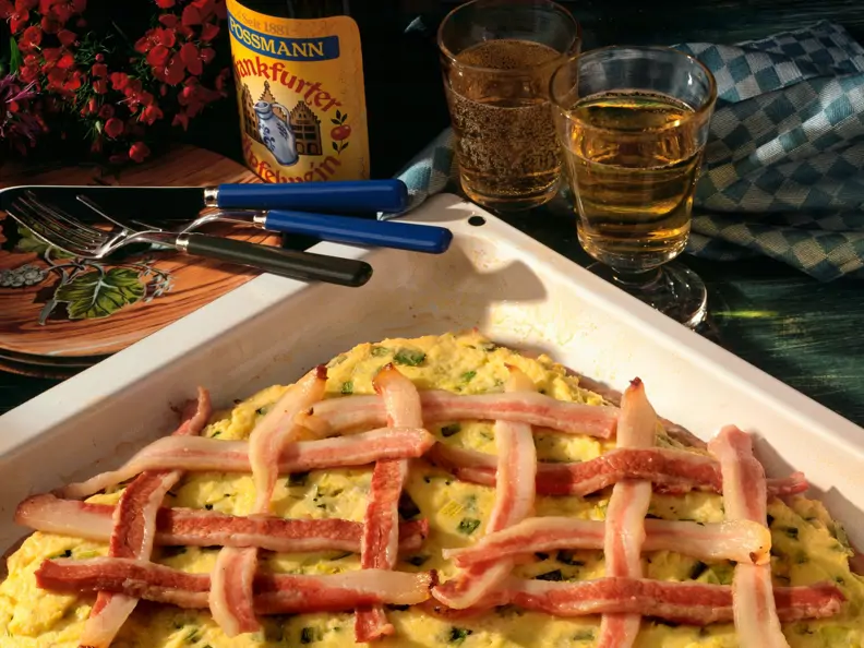 Hessischer Speckkuchen (Bloatz)