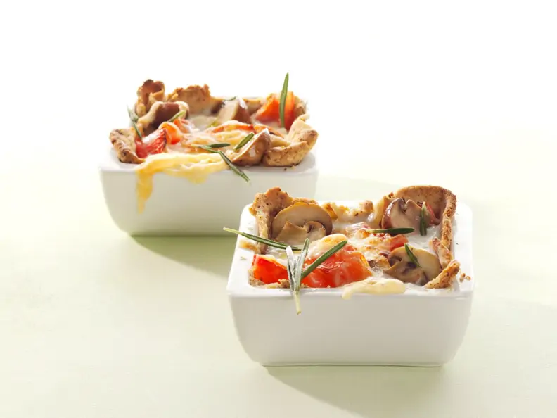 Quiche mit Champignons und Käse