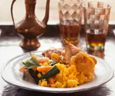 Couscous mit Poularde