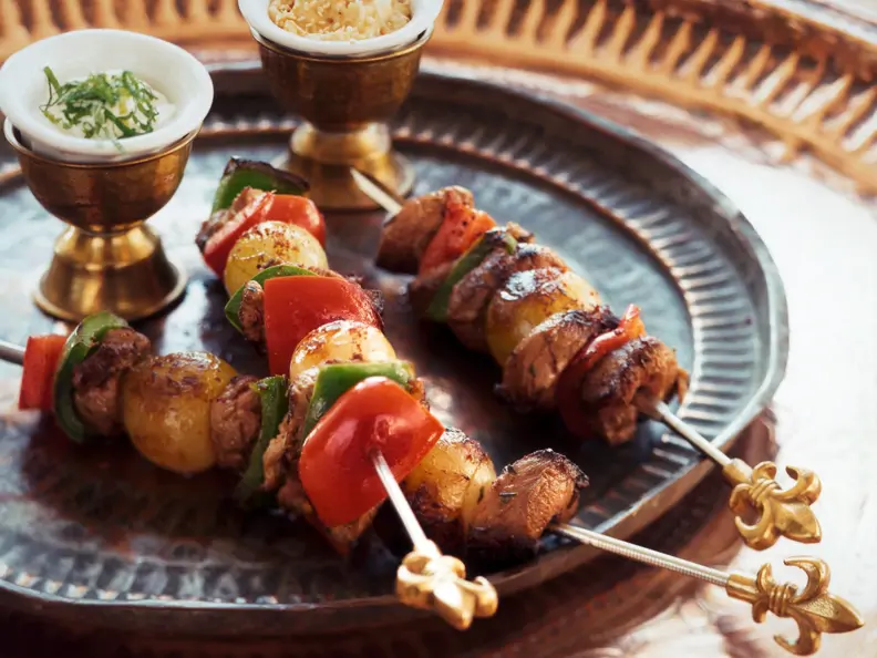 Orientalische Lamm-Gemüse-Spieße