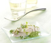Pochierte Poulardenbrust mit Frankfurter Sauce