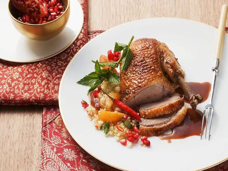 Entenbraten mit Couscous