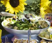 Nudelsalat mit Zuckerschoten
