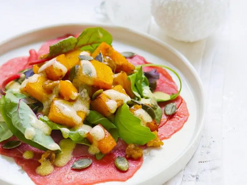 Carpaccio mit Kürbis