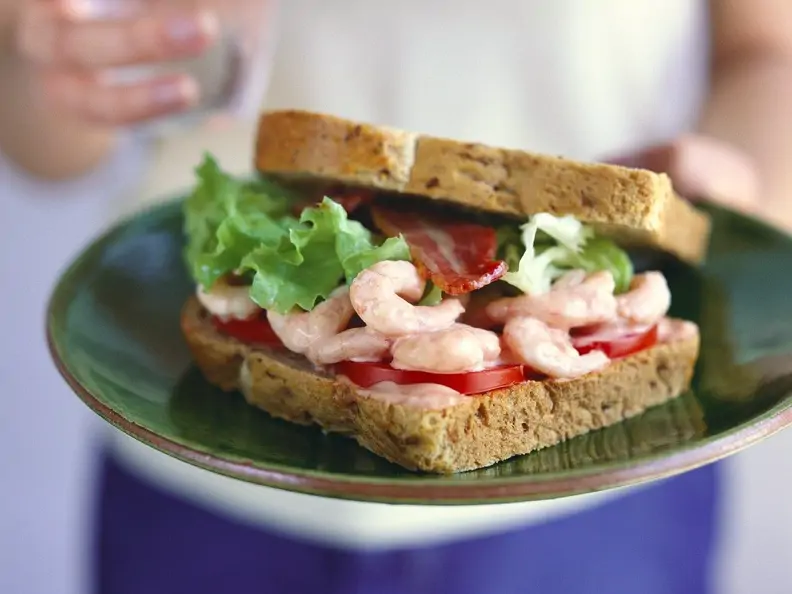 Garnelen-Sandwich