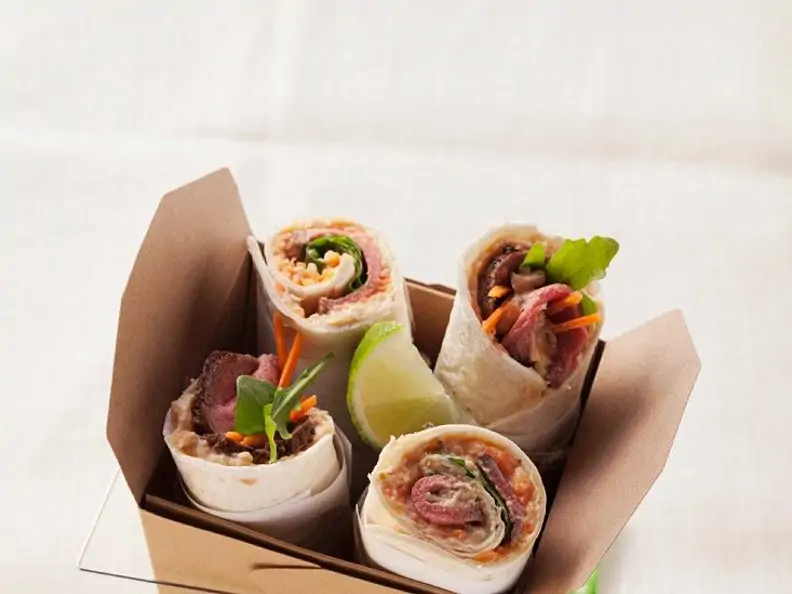 Lammwraps mit Linsen