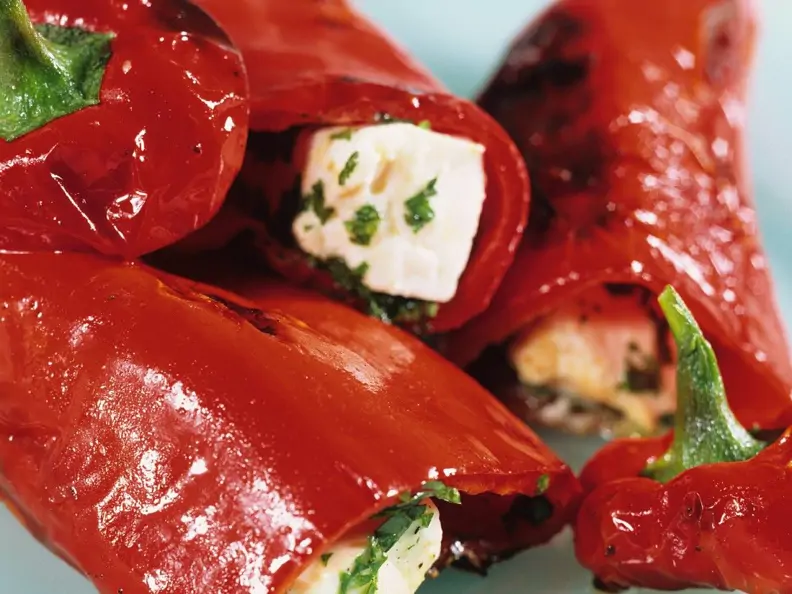 Gefüllte Paprika vom Grill