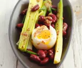 Bohnensalat mit Ei