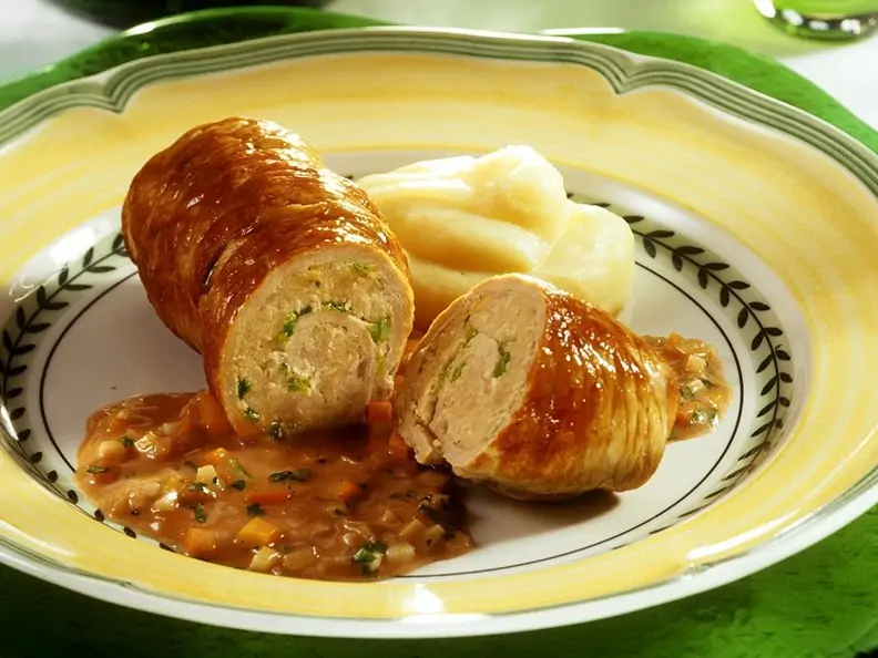 Kalbsroulade im Backofen