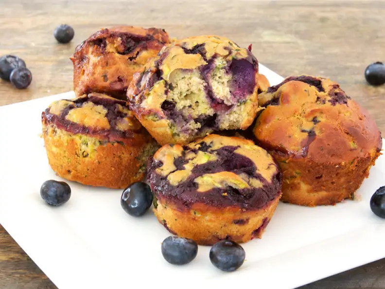Blaubeer-Zucchini-Muffins