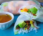 Avocado-Shrimp-Sommerrollen
