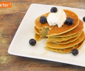 Matcha-Ricotta Pancakes