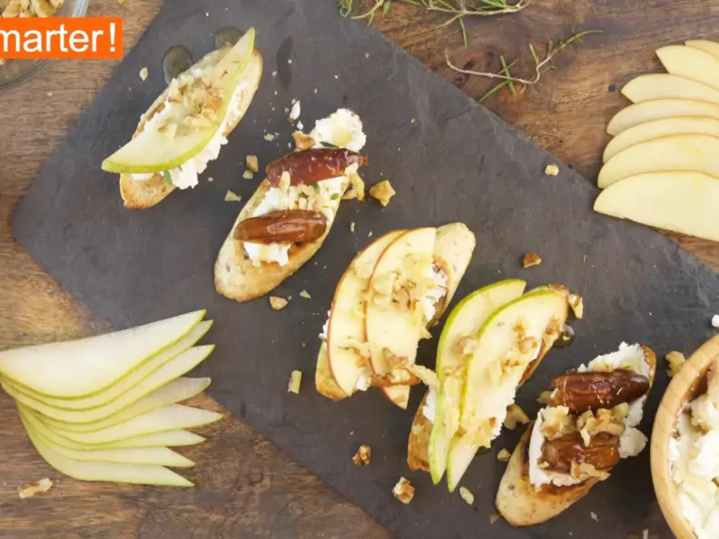 Walnuss-Ziegenkäse-Crostini