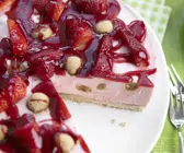 Marmorierte Erdbeertorte für den Thermomix
