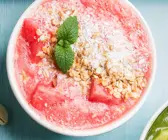 Rosa Smoothie-Bowl mit Wassermelone für den Thermomix