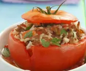 Tomaten mit Reis-Hackfleisch-Füllung für den Thermomix