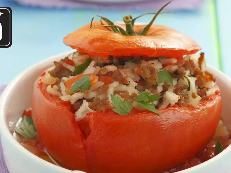 Tomaten mit Reis-Hackfleisch-Füllung für den Thermomix