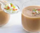 Gazpacho mit Weißbrot für den Thermomix