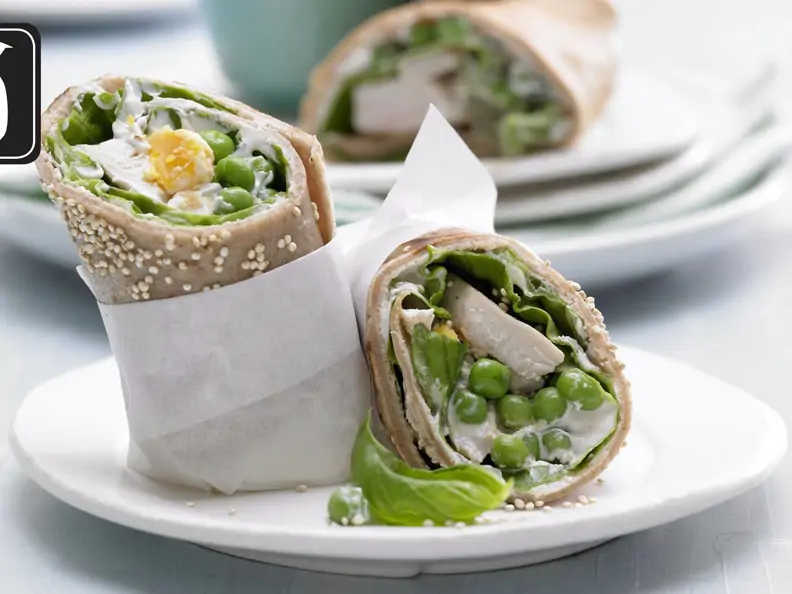 Pfannkuchen-Hähnchen-Wraps für den Thermomix®