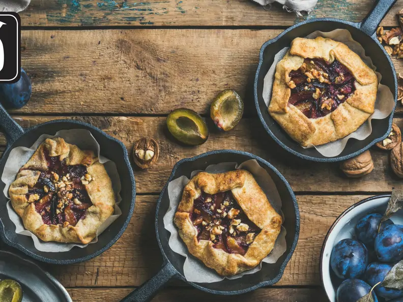 Kleine Zwetschgen-Galettes mit Walnüssen für den Thermomix®