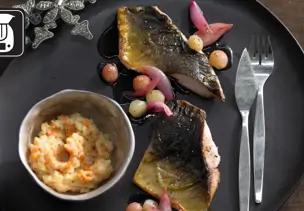 Karpfenfilet mit Karamelltrauben für den Thermomix®