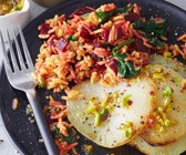 Ofenkohlrabi mit Rote-Bete-Gewürzreis