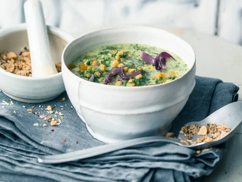 Grünkohl-Kokos-Suppe