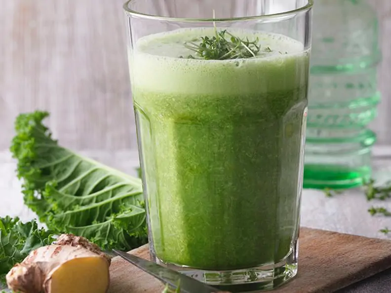 Grünkohl-Ingwer-Smoothie