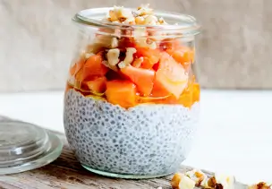 Chia-Pudding mit Leinöl