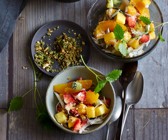 Obstsalat mit Pesto