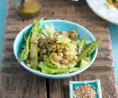 Spargelsalat mit Linsen